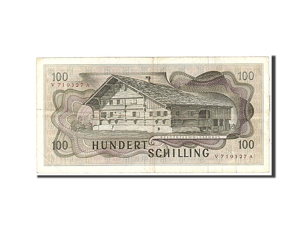 Billete de banco,
Austria,
100 chelines