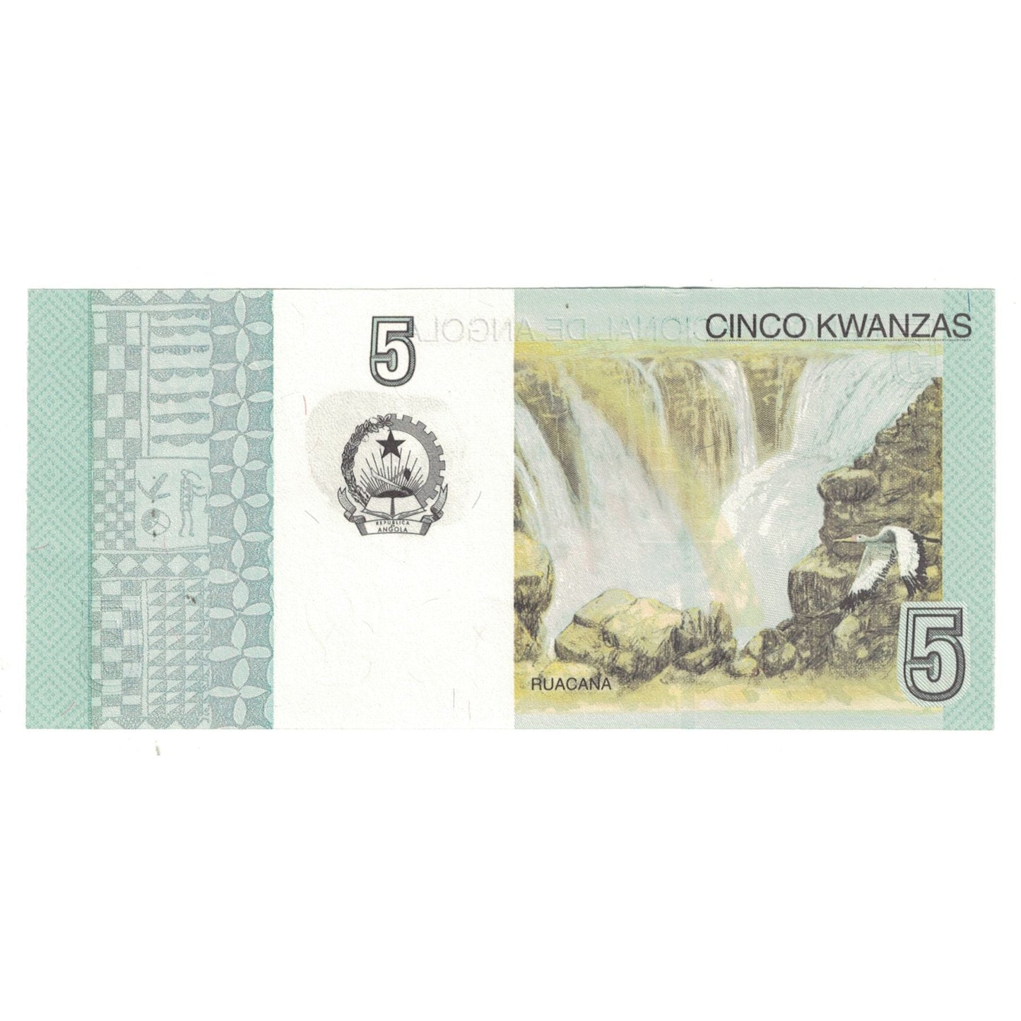 billete de banco,
Angola,
5 kwanzas