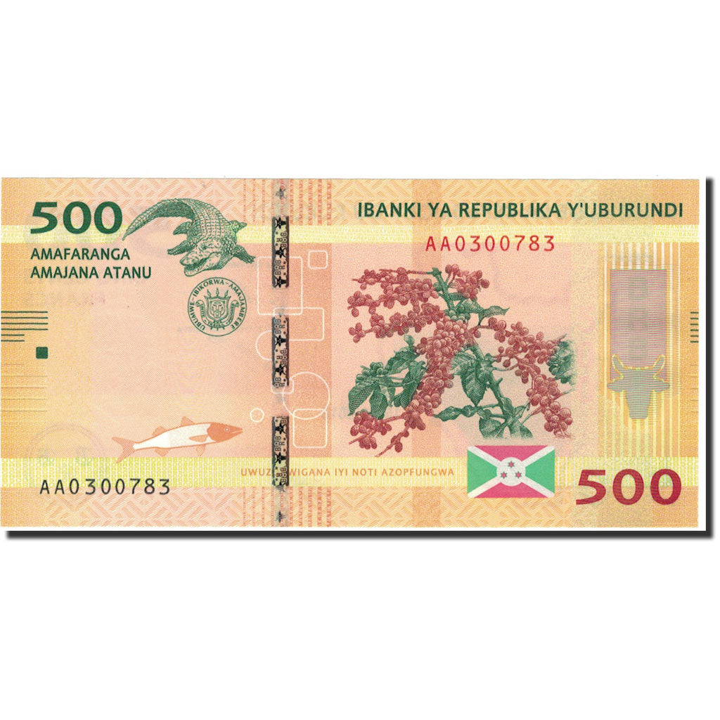 Billete de Burundi, 500 francos