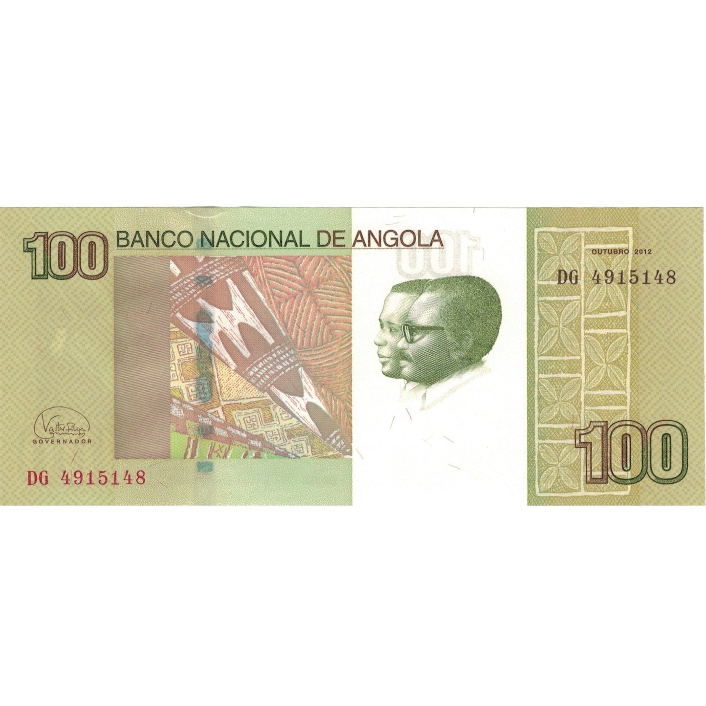 billete de banco,
Angola,
100 kwanzas
