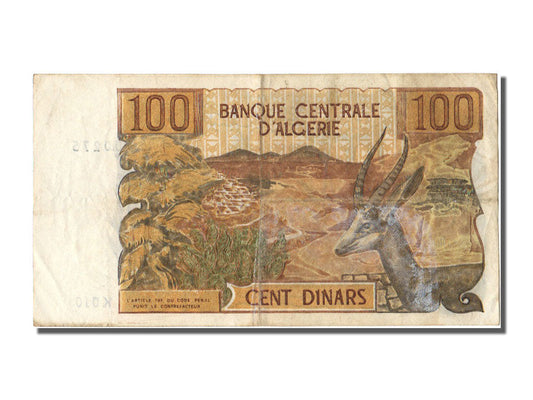 Billete de Argelia de 100 dinares