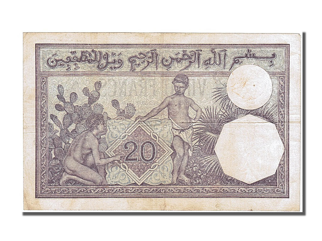 Billete de Argelia, 20 francos