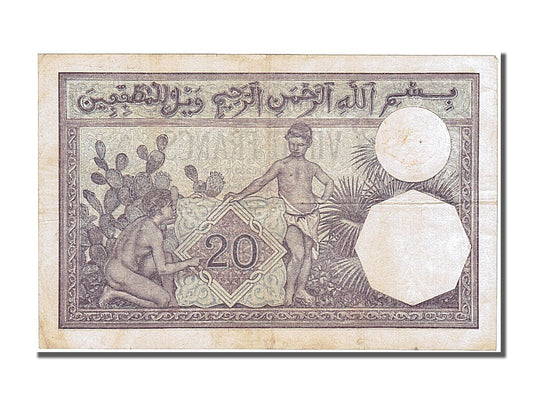 Billete de Argelia, 20 francos