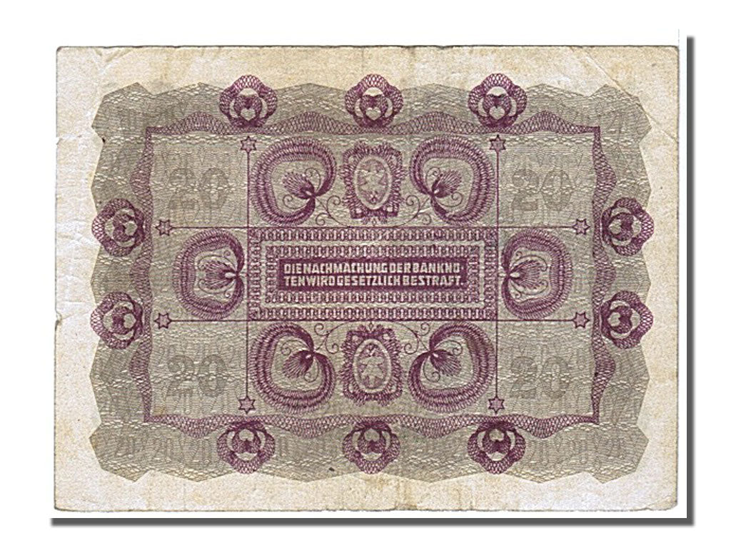 Billete de Austria, 20 coronas