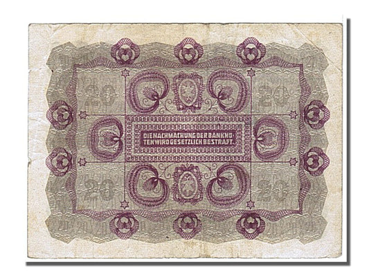 Billete de Austria, 20 coronas