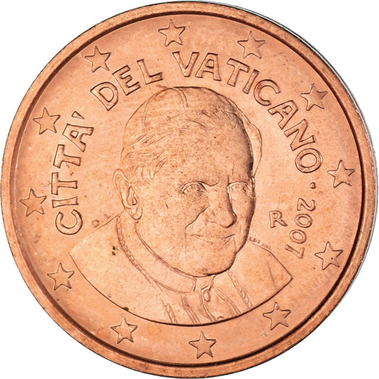 Tribuna del Vaticano, 

2 céntimos de euro, 

2007