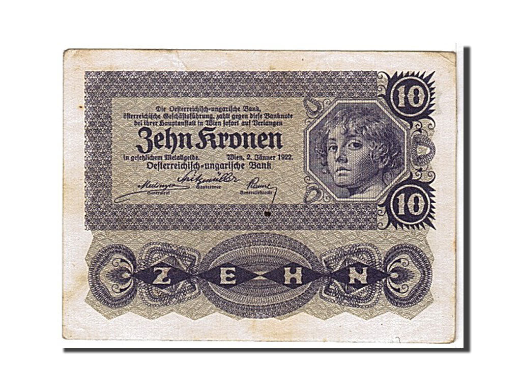 Billete de Austria, 10 coronas