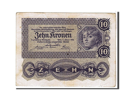 Billete de Austria, 10 coronas