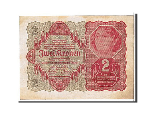 Billete de banco,

Austria,

2 coronas
