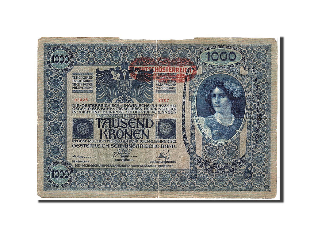 Billete de Austria, 1000 coronas