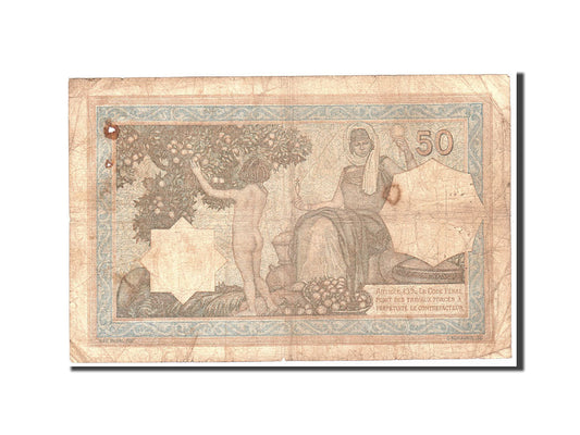 Billete de banco,

Argelia,

50 francos