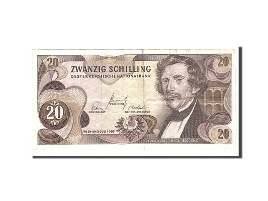 Billete de banco, Austria,

20 chelines