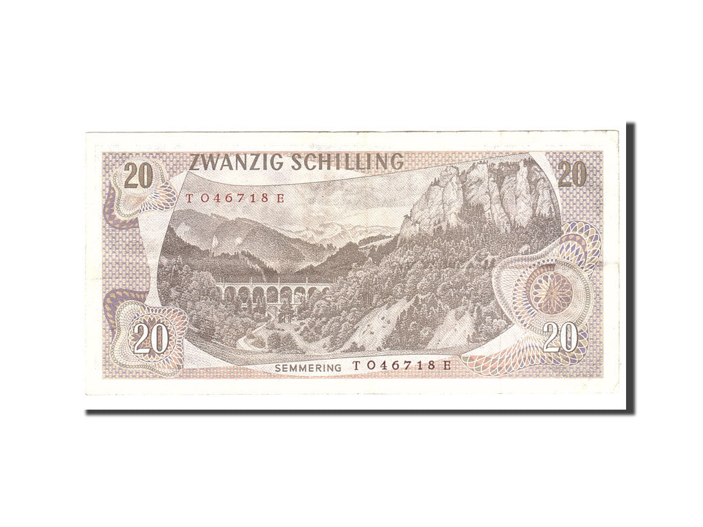 Billete de banco, Austria,

20 chelines