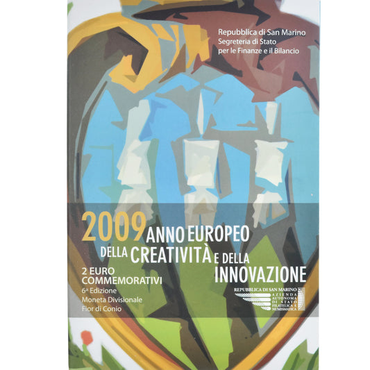 San Marino, 

2 euros, 

Año de la Creación y la Innovación