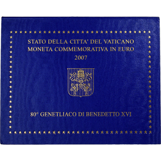 Vaticano, 
  
  2 euros, 
  
  80. Jahrestag von Benedikt XVI