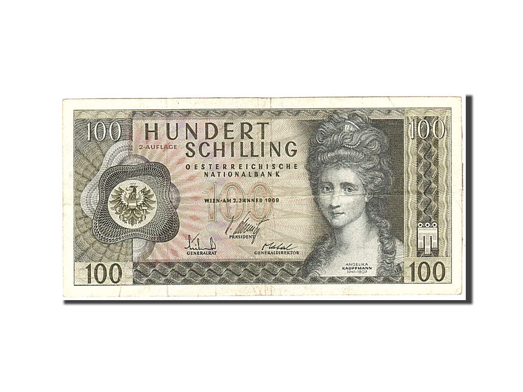 Billete de banco,

Austria,

100 chelines
