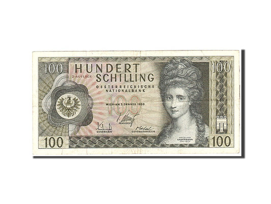 Billete de banco,

Austria,

100 chelines