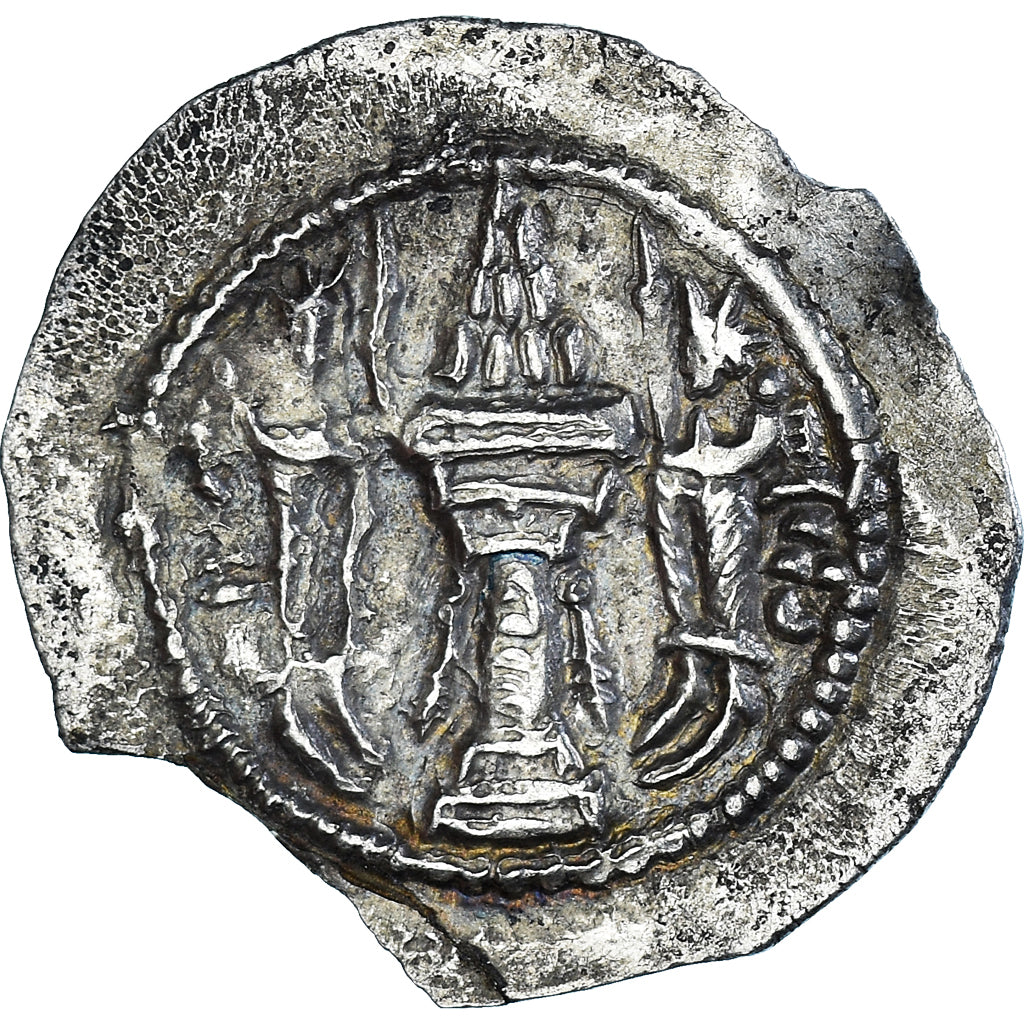 Moneda,

Reyes sasánidas,

Varhran W