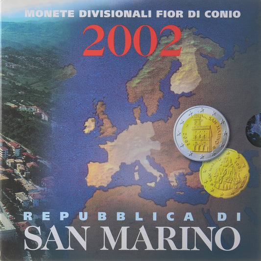 San Marino, 
  
  Setze 1 ud. - 2 euros, 
  
  Serie divisionelle