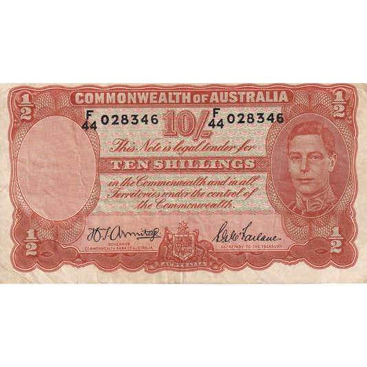 Billete de Australia,

10 chelines