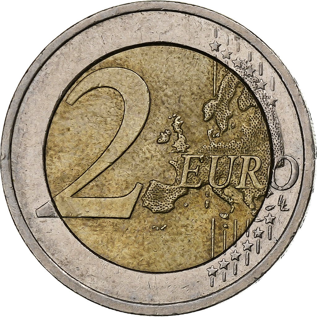Eslovaco, 
  
  2 euros, 
  
  Doppeltes Kreuz