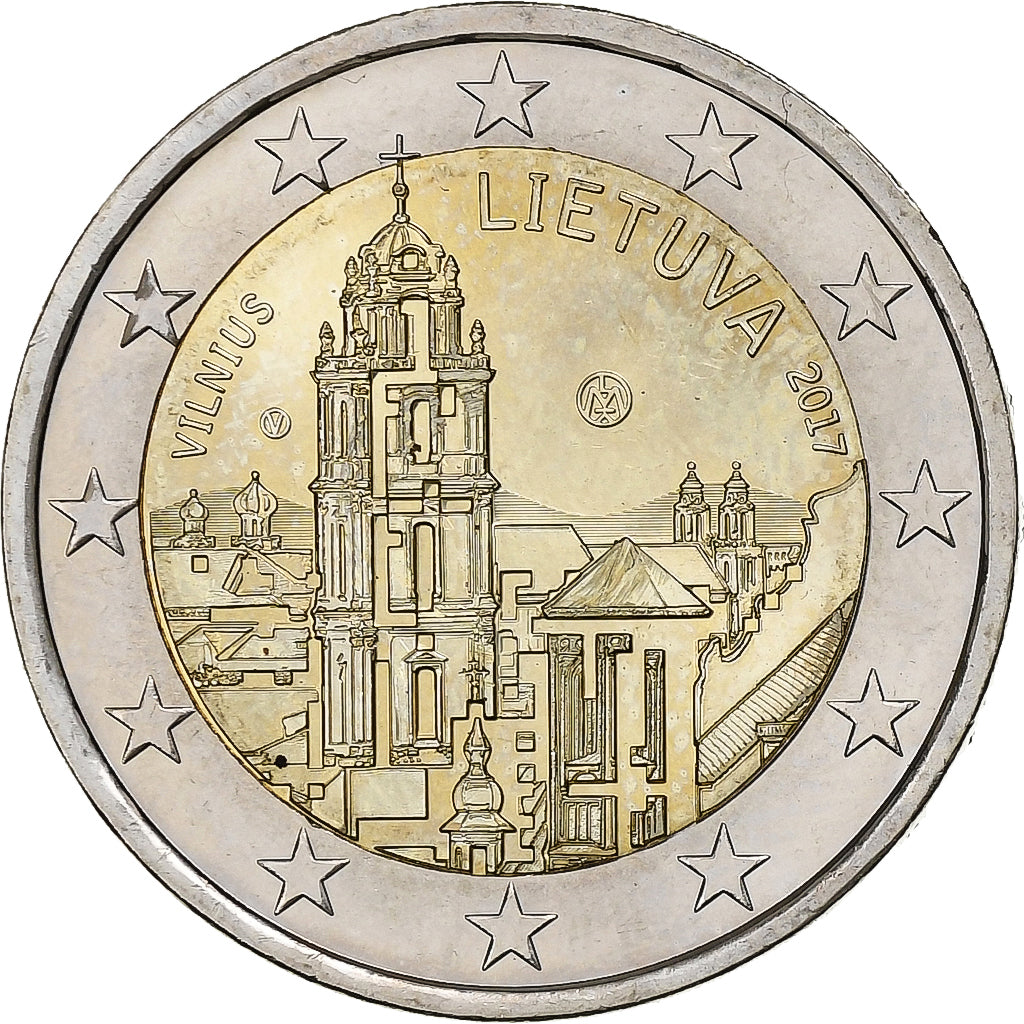 Lituania, 

2 euros, 

Vilna – Capital de la Cultura y el Arte