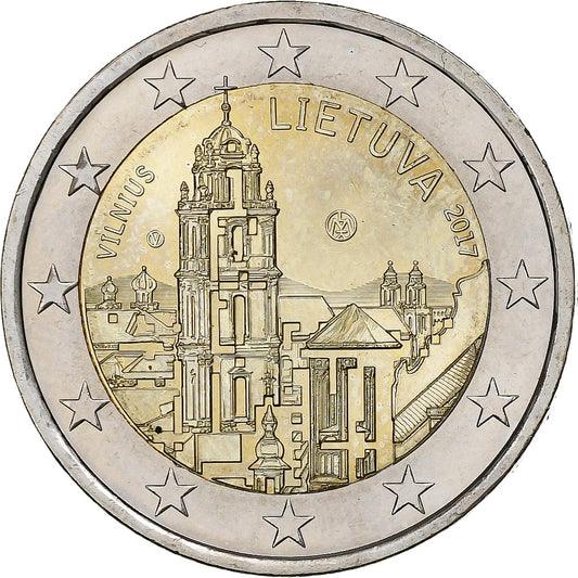 Lituania, 

2 euros, 

Vilna – Capital de la Cultura y el Arte