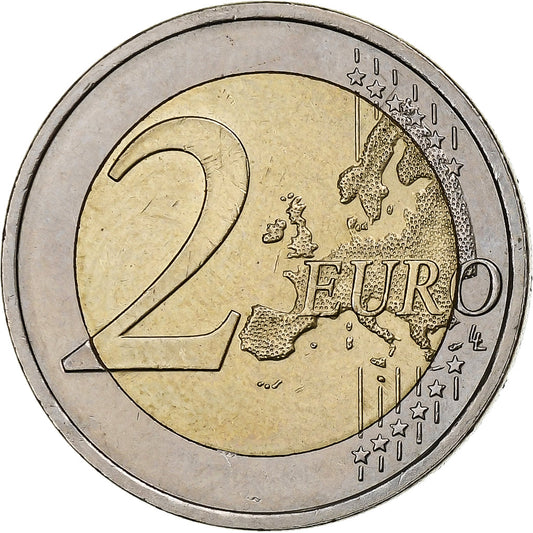 Eslovenia, 
  
  2 euros, 
  
  Der Dichter Francia Prešeren