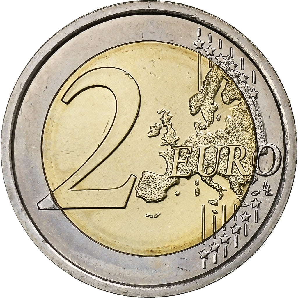Eslovenia, 
  
  2 euros, 
  
  30 años Bandera de la Unión Europea