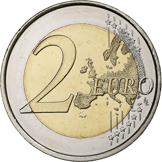 Español, 
  
  2 euros, 
  
  Iglesia de los Königreichs Asturien