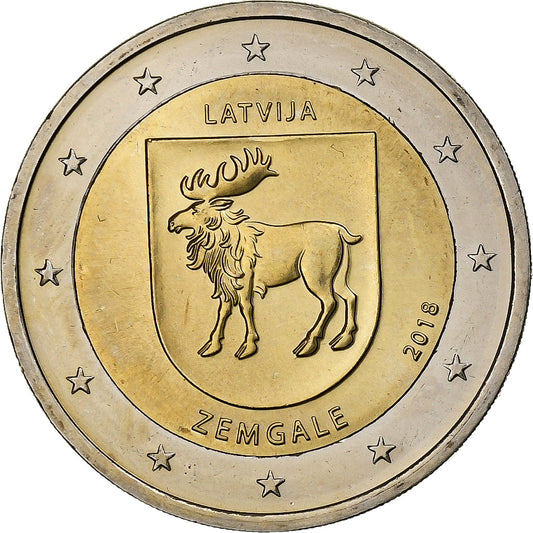 Lituania,
 
 2 euros,
 
 Zemgale