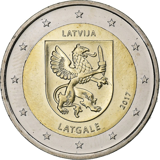 Lituania,
 
 2 euros,
 
 Latgale