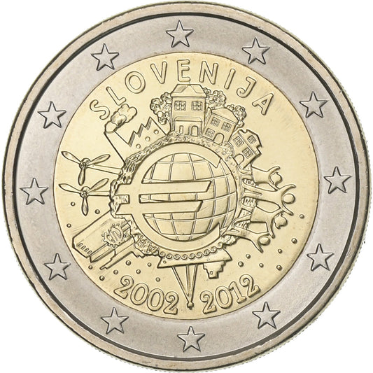 Eslovenia,

2 euros,

2012