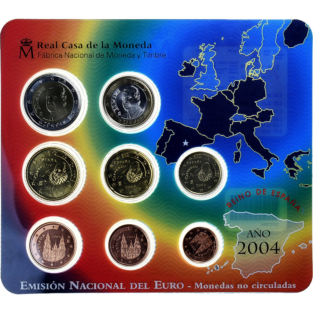 Español,
 
 Setze 1 ud. - 2 euros,
 
 Münzkaarta