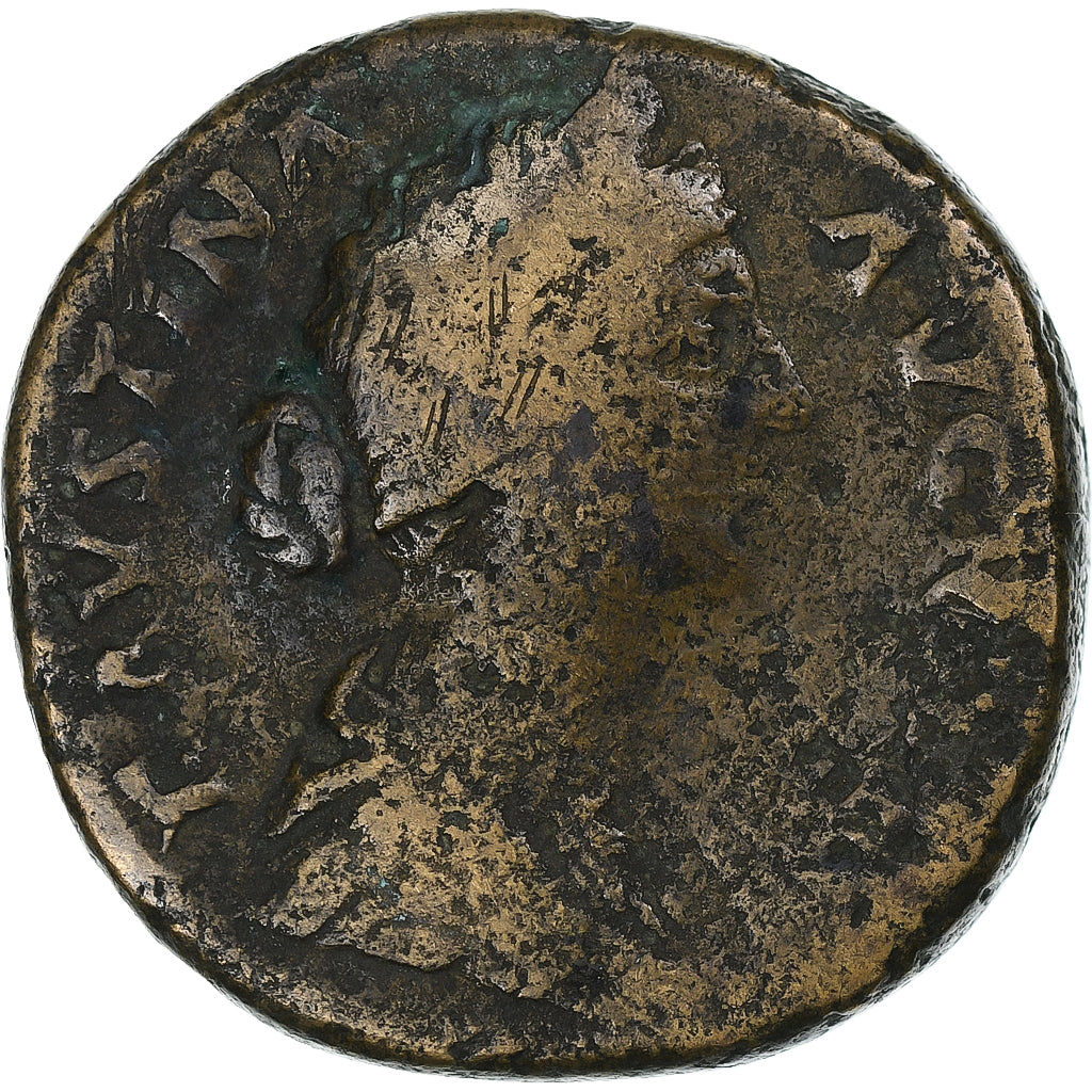 Faustina II,
 
 sestercio,
 
 161-176