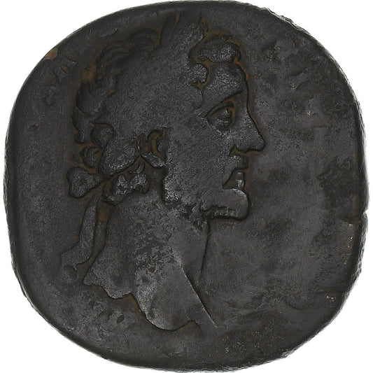 Antonino Pío 
  
  sestercio, 
  
  156-157