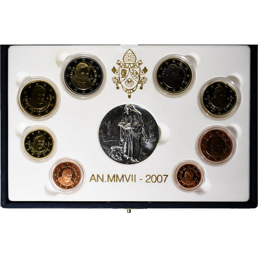 Vaticano,

Benedicto XVI,

Lote de 1 c. - 2 euros + Medalla