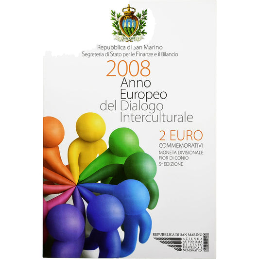 San Marino, 
  
  2 euros, 
  
  Anno Europeo des interkulturellen Dialogs