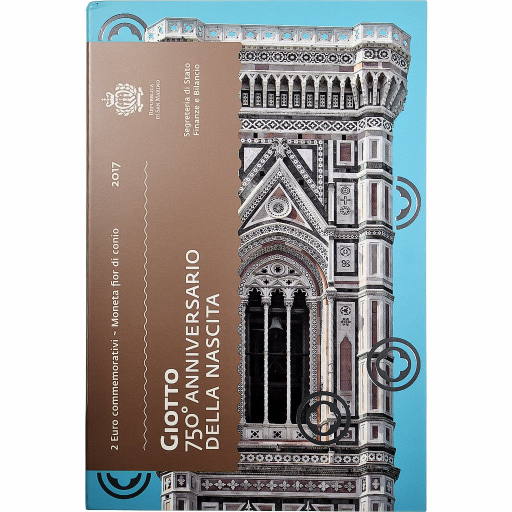 San Marino, 
  
  2 euros, 
  
  Giotto 750. Jahrestag della nascita