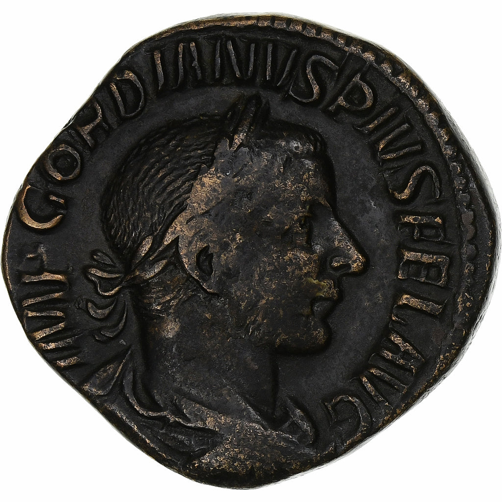 Gordio III,
 
 sestercio,
 
 244