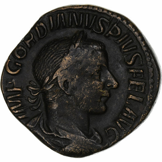 Gordio III,
 
 sestercio,
 
 244
