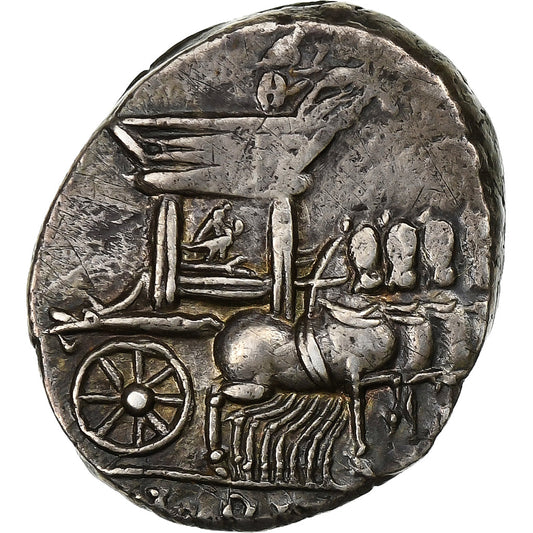 rubría, 
  
  Dinar, 
  
  87 a.C.