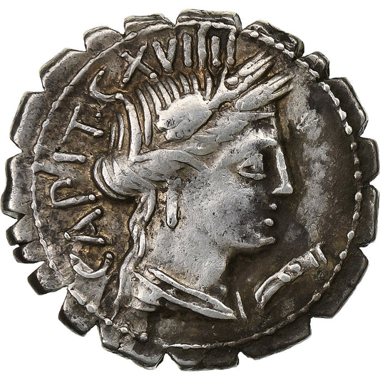 María, 

Serrato denario, 

81 a. C.