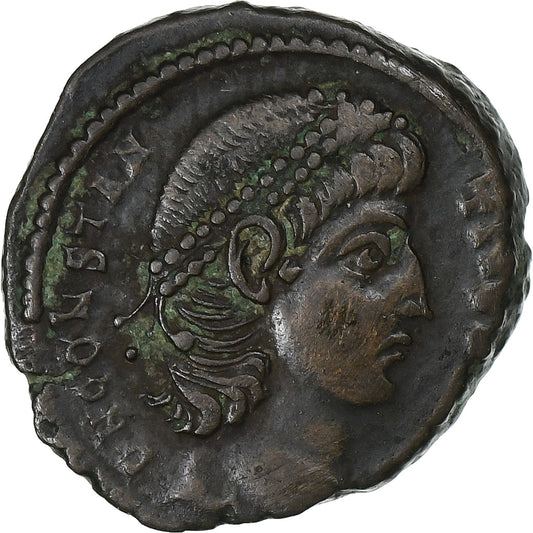 Constancio II, 
  
  Follis, 
  
  347-348