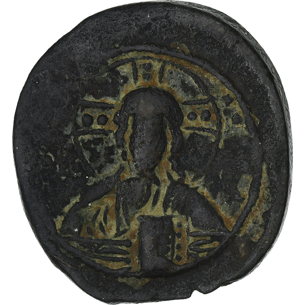 Basilio II y Constantino VIII,
 
 Follis,
 
 976-1028