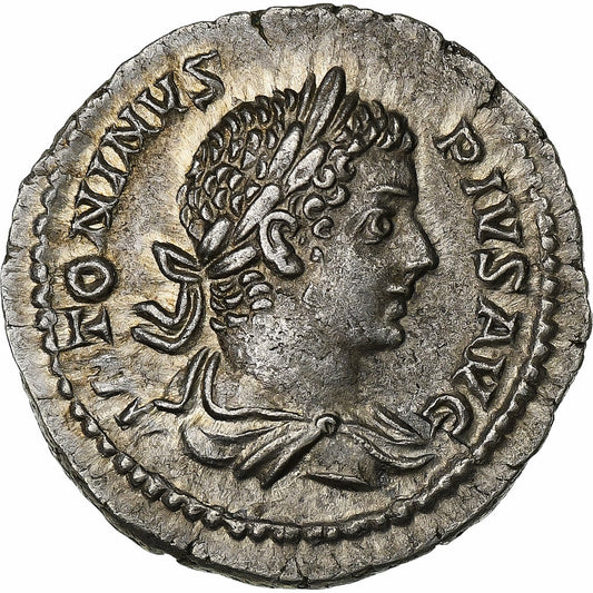 Caracalla, 
  
  Dinar, 
  
  206