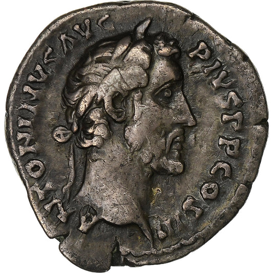 Antonino Pío 
  
  Dinar, 
  
  140-143