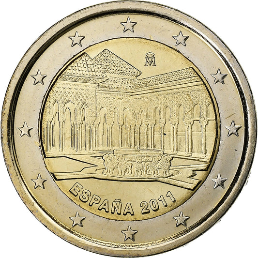 Español,

2 euros,

Alhambra de Granada
