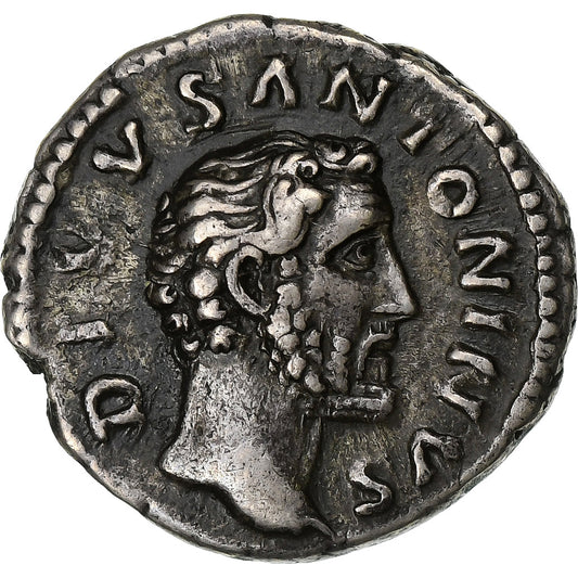 Divus Antonino Pío, 
  
  Dinar, 
  
  161