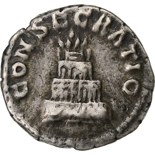 Divus Antonino Pío, 
  
  Dinar, 
  
  161